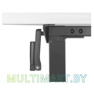 Стол для работы стоя ErgoSmart Manual Desk Compact 1360x800x36 мм (бетон Чикаго/черный) картинка 5